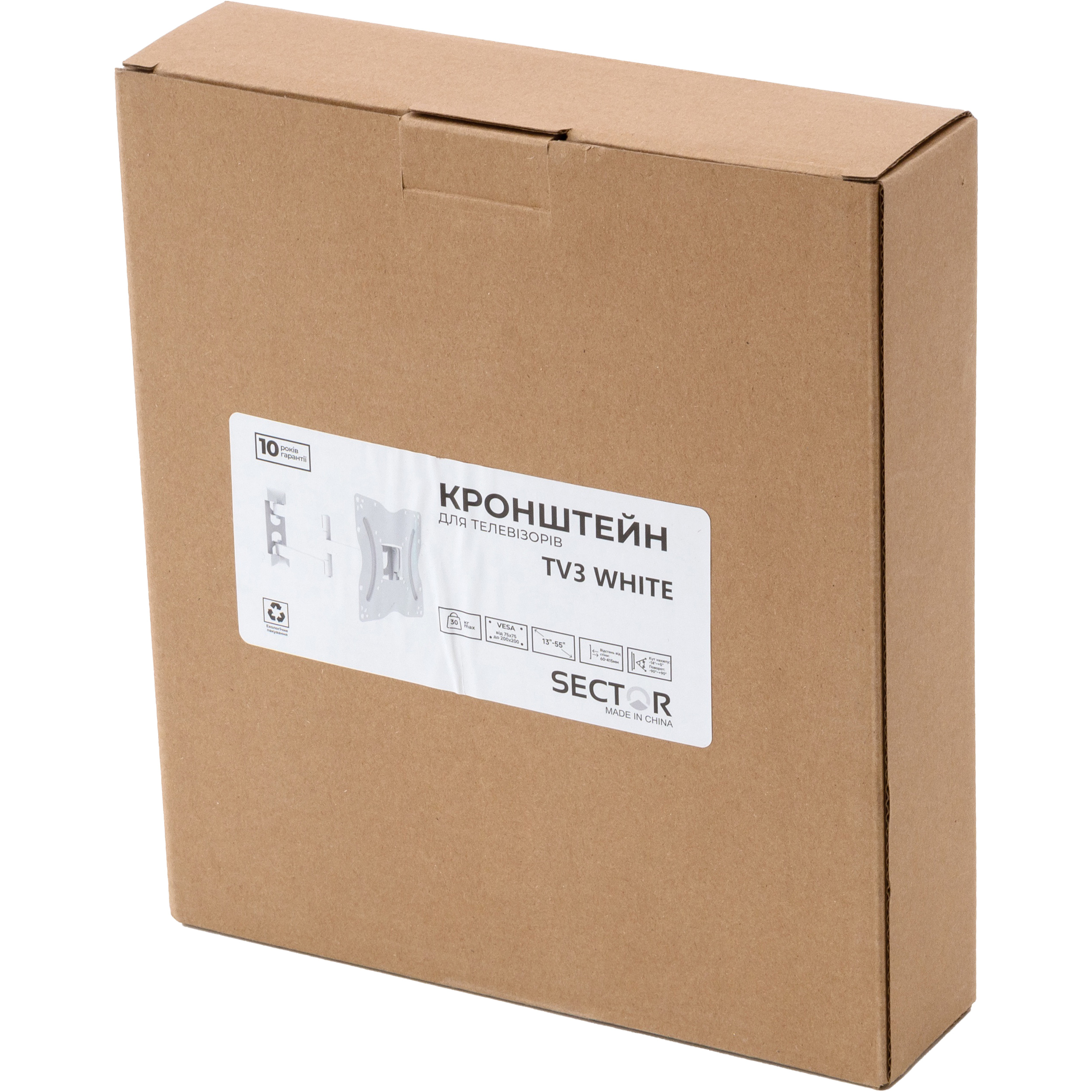 Крепление настенное для ТВ SECTOR TV3 13"-55" White
