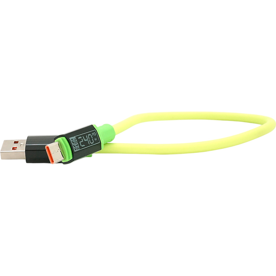 Кабель VOLTRONIC USB 2.0 AM/Type-C 0.3м (YT-USB-TC240-G-0,3M)