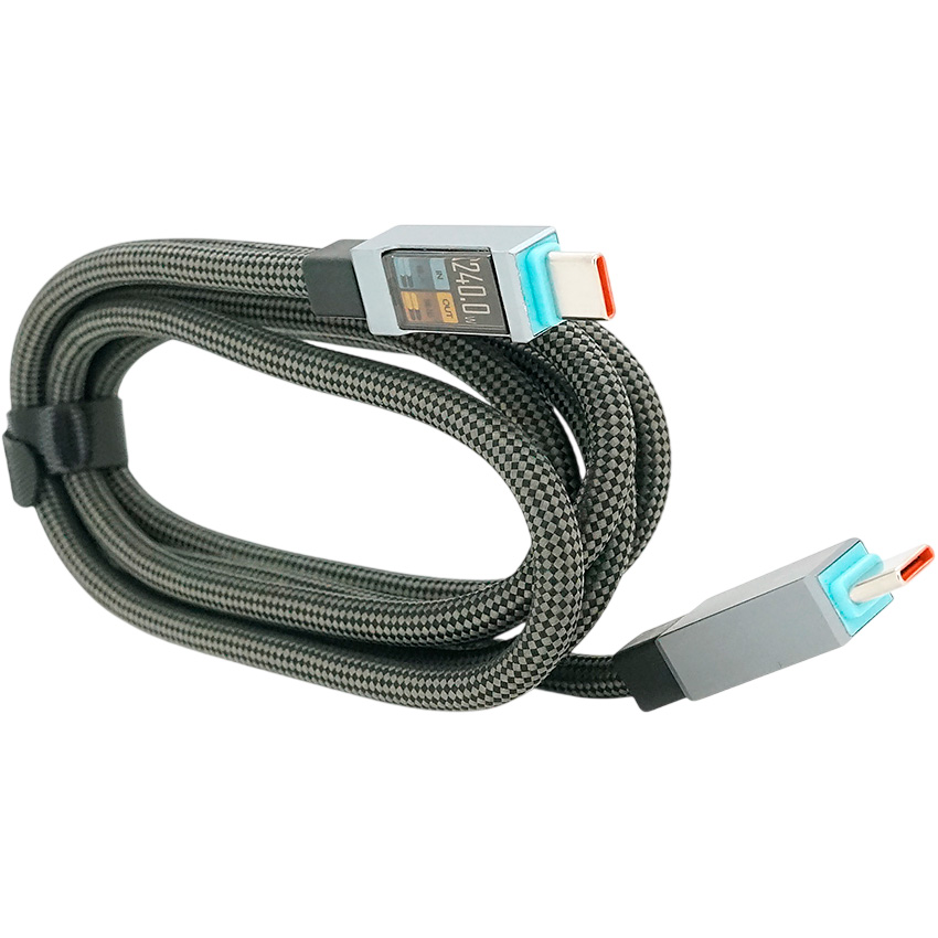 Кабель VOLTRONIC USB-C Male to USB-C Male 240W 1.5м (YT-TC-TC240-B-1.5M)