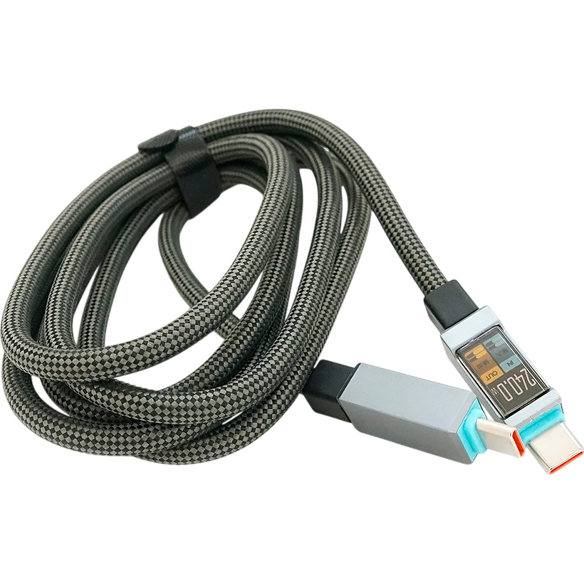 Кабель VOLTRONIC USB-C Male to USB-C Male 240W 1.5м (YT-TC-TC240-B-1.5M)
