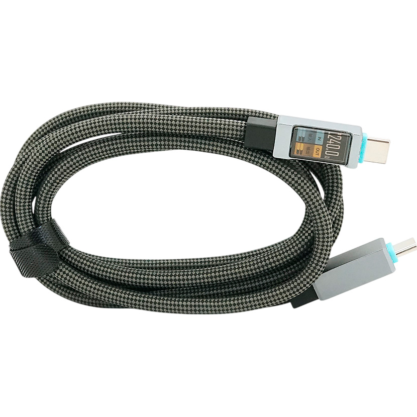 Кабель VOLTRONIC USB-C Male to USB-C Male 240W 1.5м (YT-TC-TC240-B-1.5M)