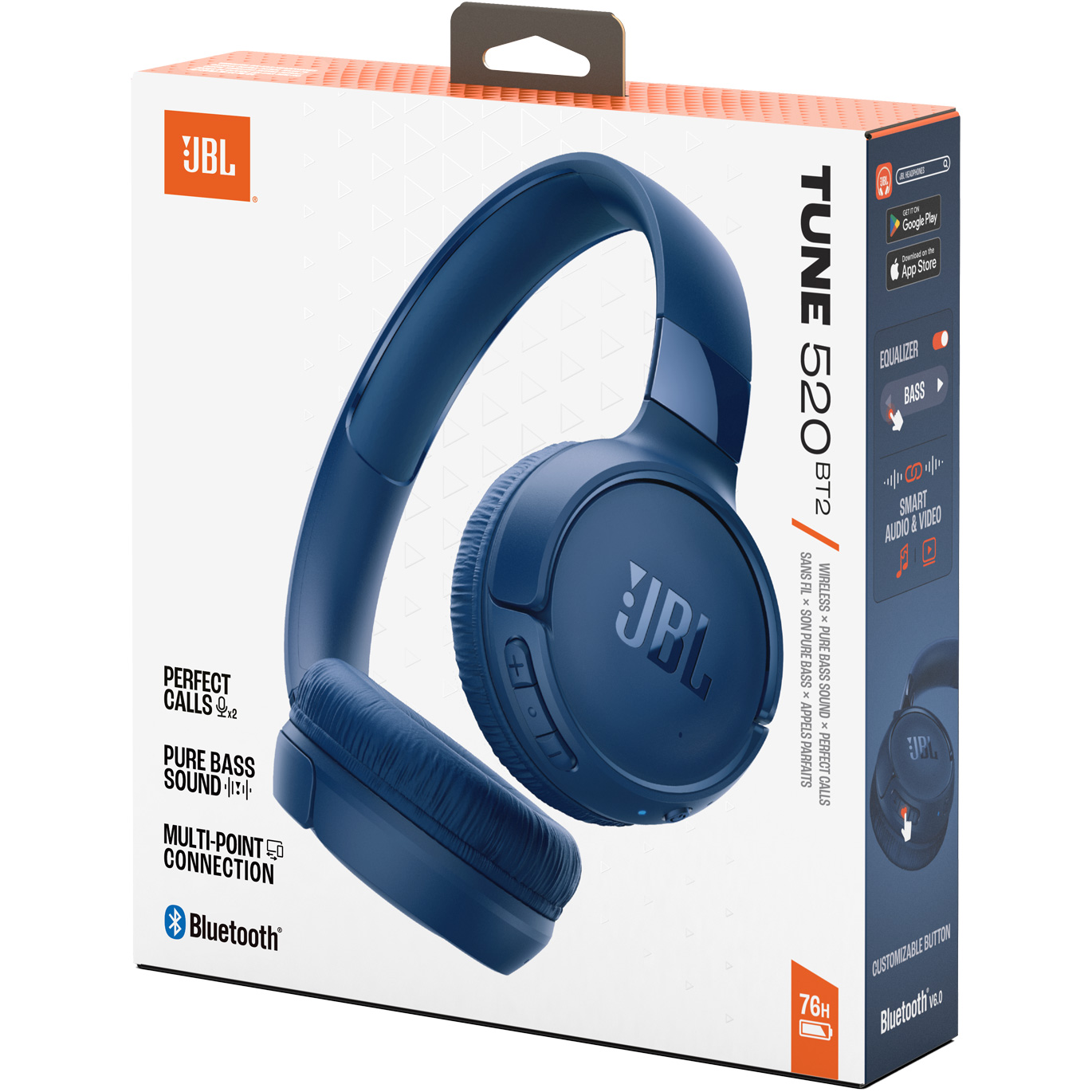 Навушники JBL Tune 520BT2 Blue