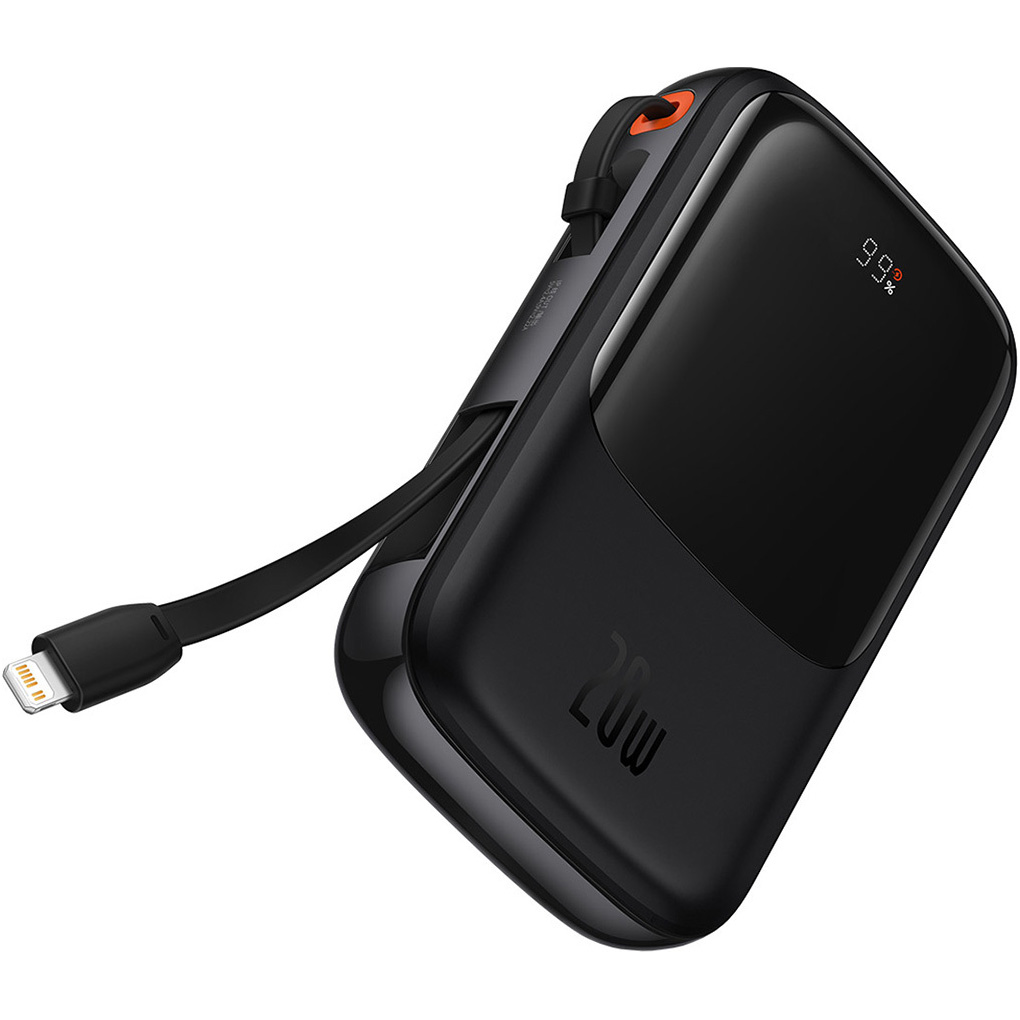 Повербанк BASEUS Qpow Pro Digital Display Fast Charge 22.5W Lightning Edition 10000mAh Black (PPQD020001)