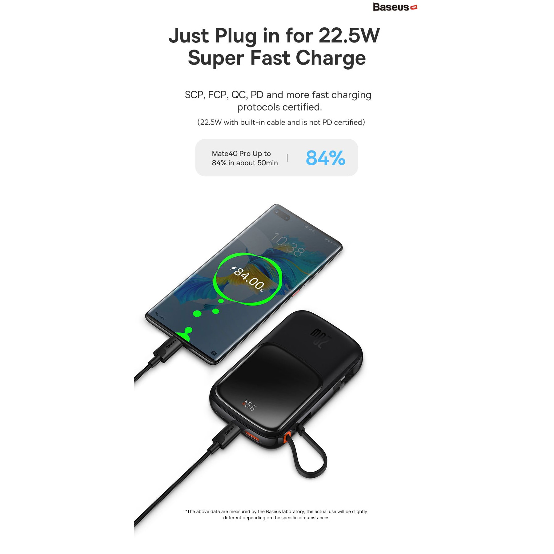 Повербанк BASEUS Qpow Pro Digital Display Fast Charge 22.5W Lightning Edition 10000mAh Black (PPQD020001)