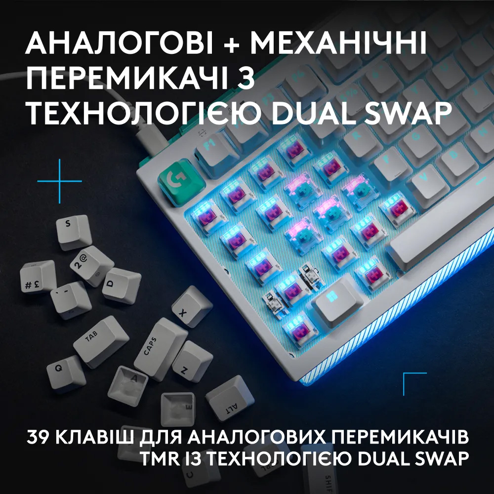 Клавиатура LOGITECH G512 X 75 White (920-013955)