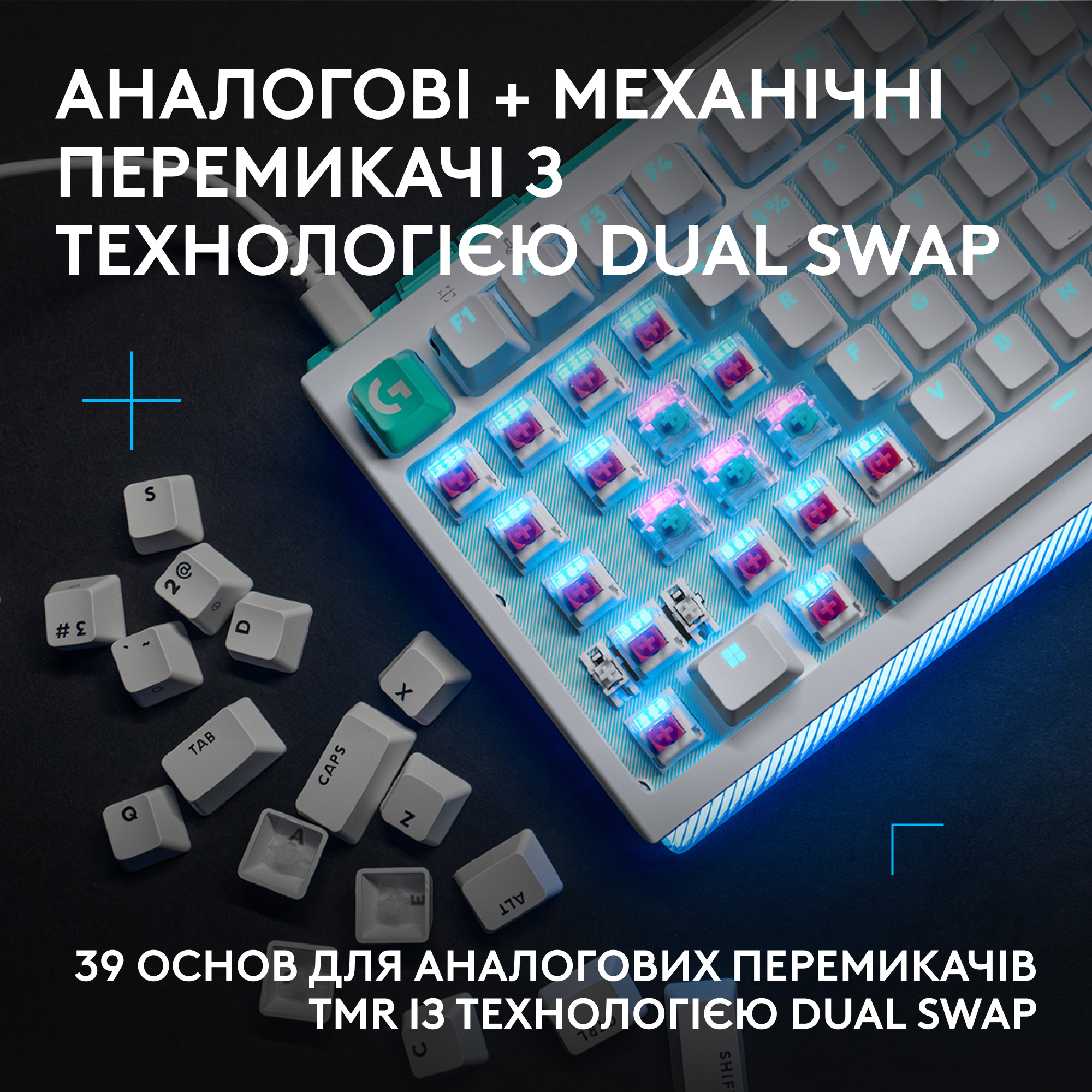 Клавиатура LOGITECH G512 X 98 White (920-014003)