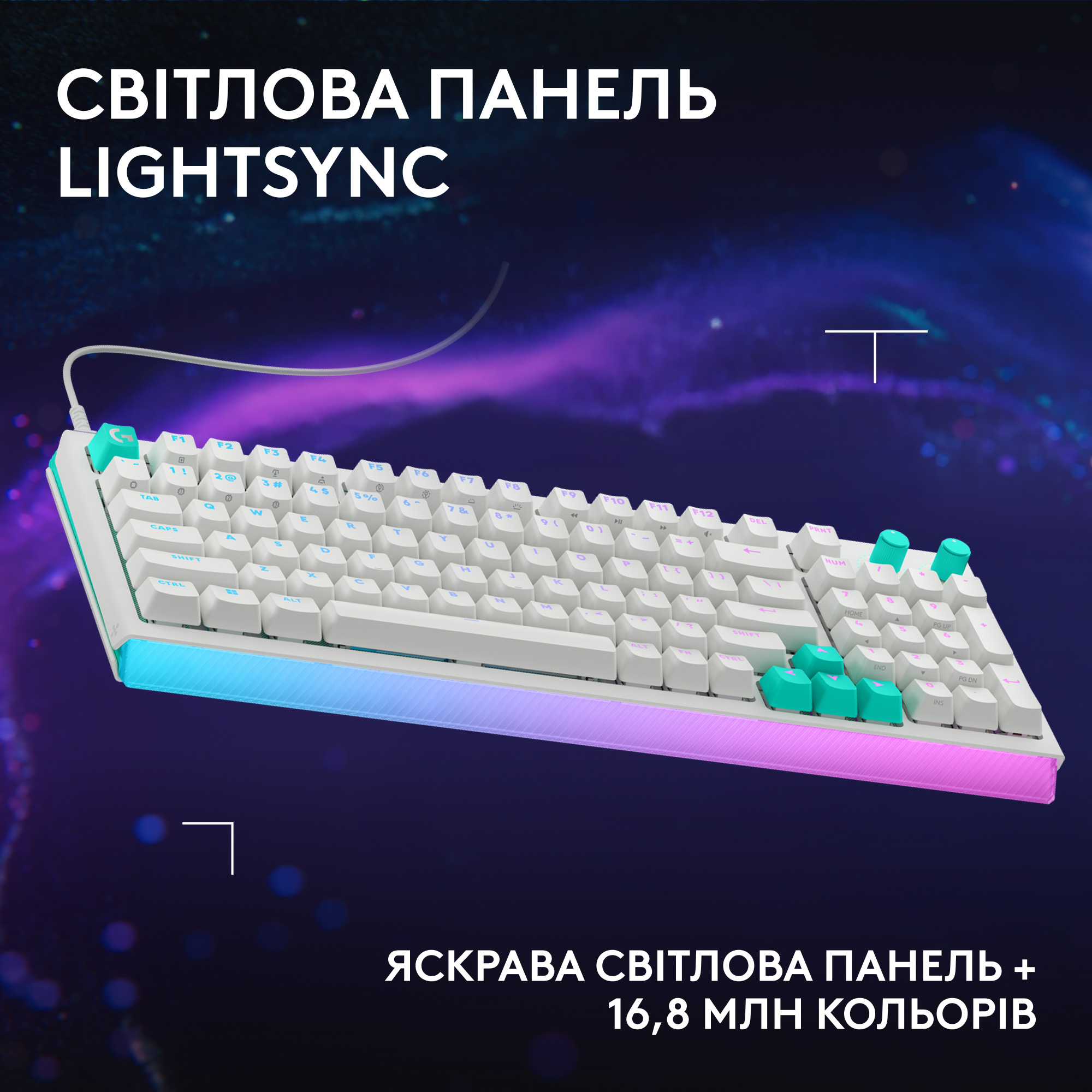 Клавиатура LOGITECH G512 X 98 White (920-014003)