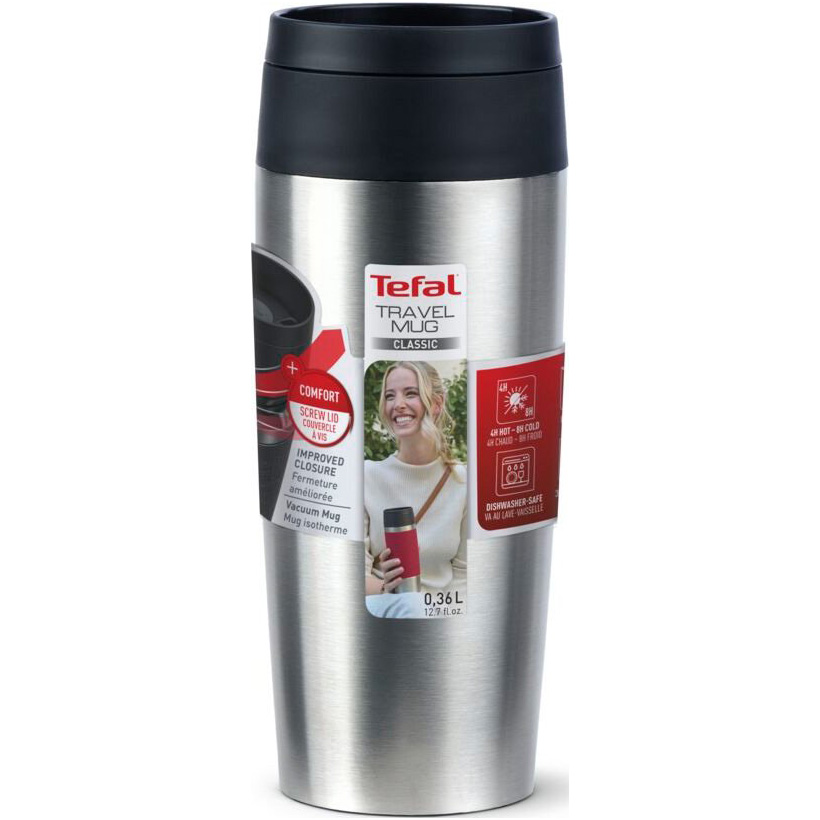 Термокухоль TEFAL Travel Mug Classic 0.36л Stainless Steel (N2020110)