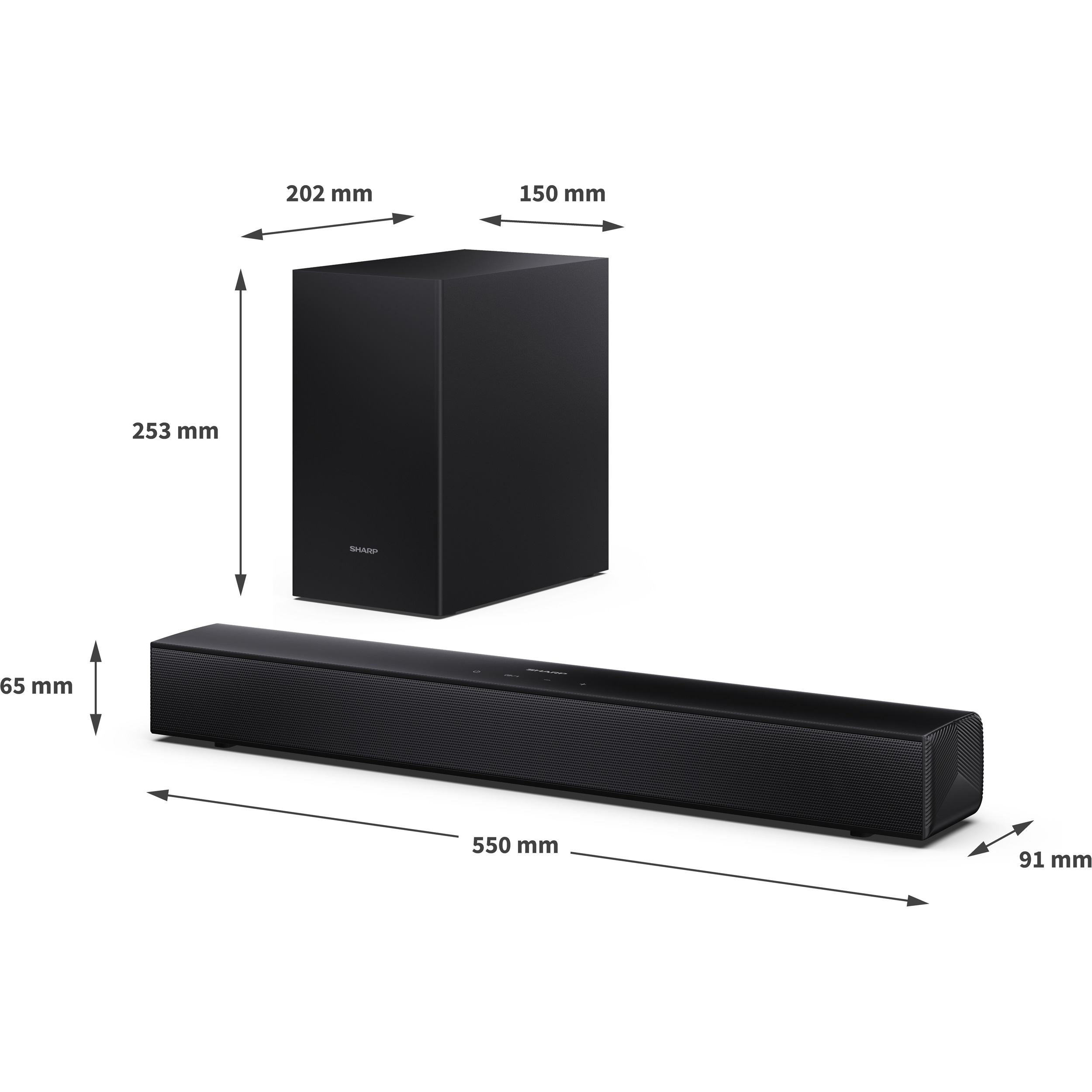 Саундбар з бездротовим сабвуфером SHARP HT-SBW121