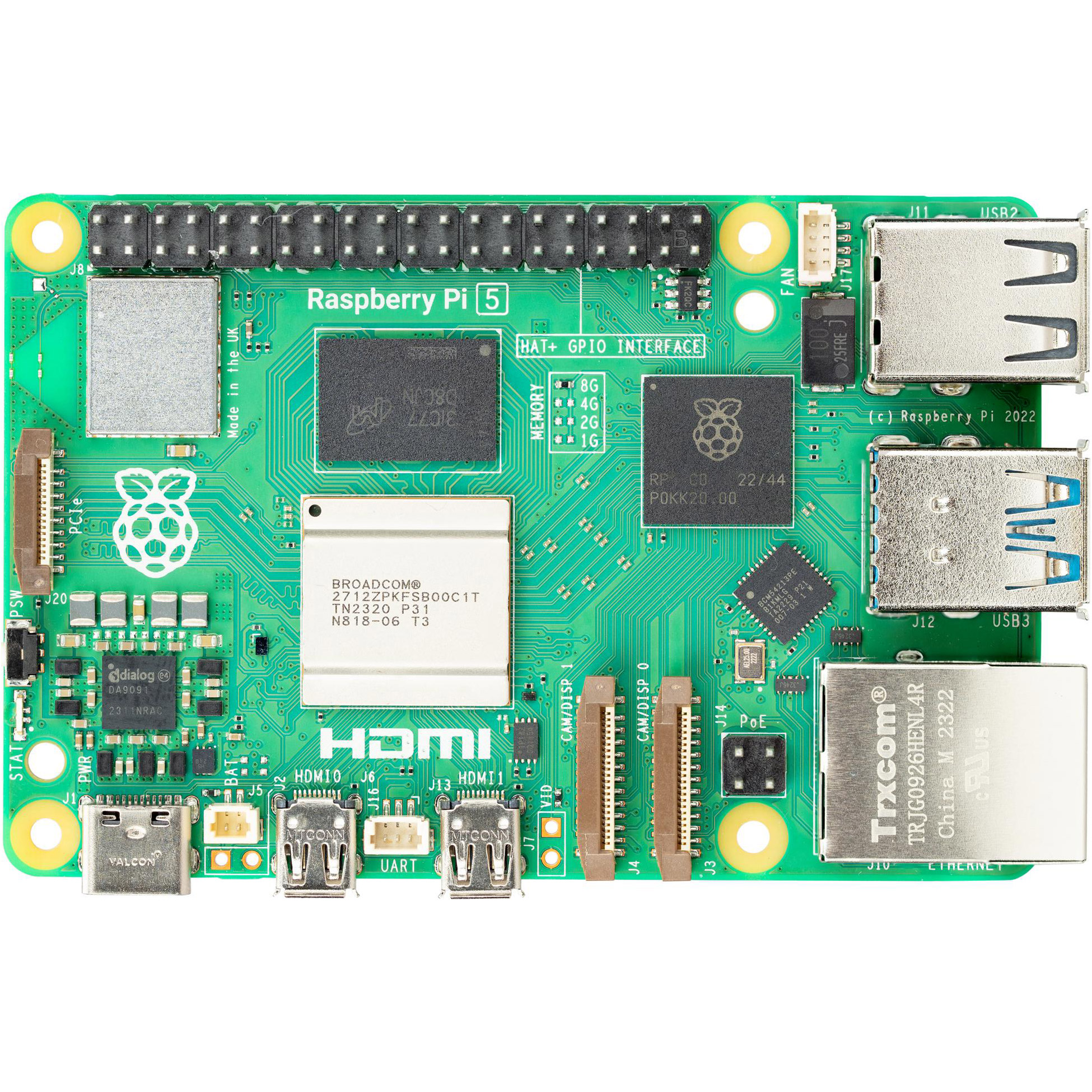 Микро-ПК RASPBERRY PI 5 8GB Bulk (SC1432)