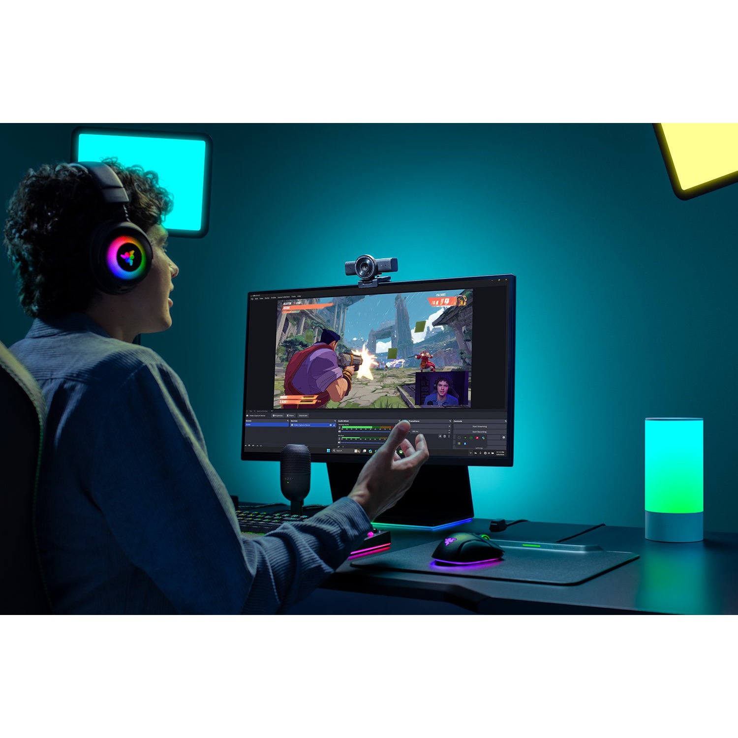 Веб-камера RAZER Kiyo V2 X Black (RZ19-05380100-R3M1)