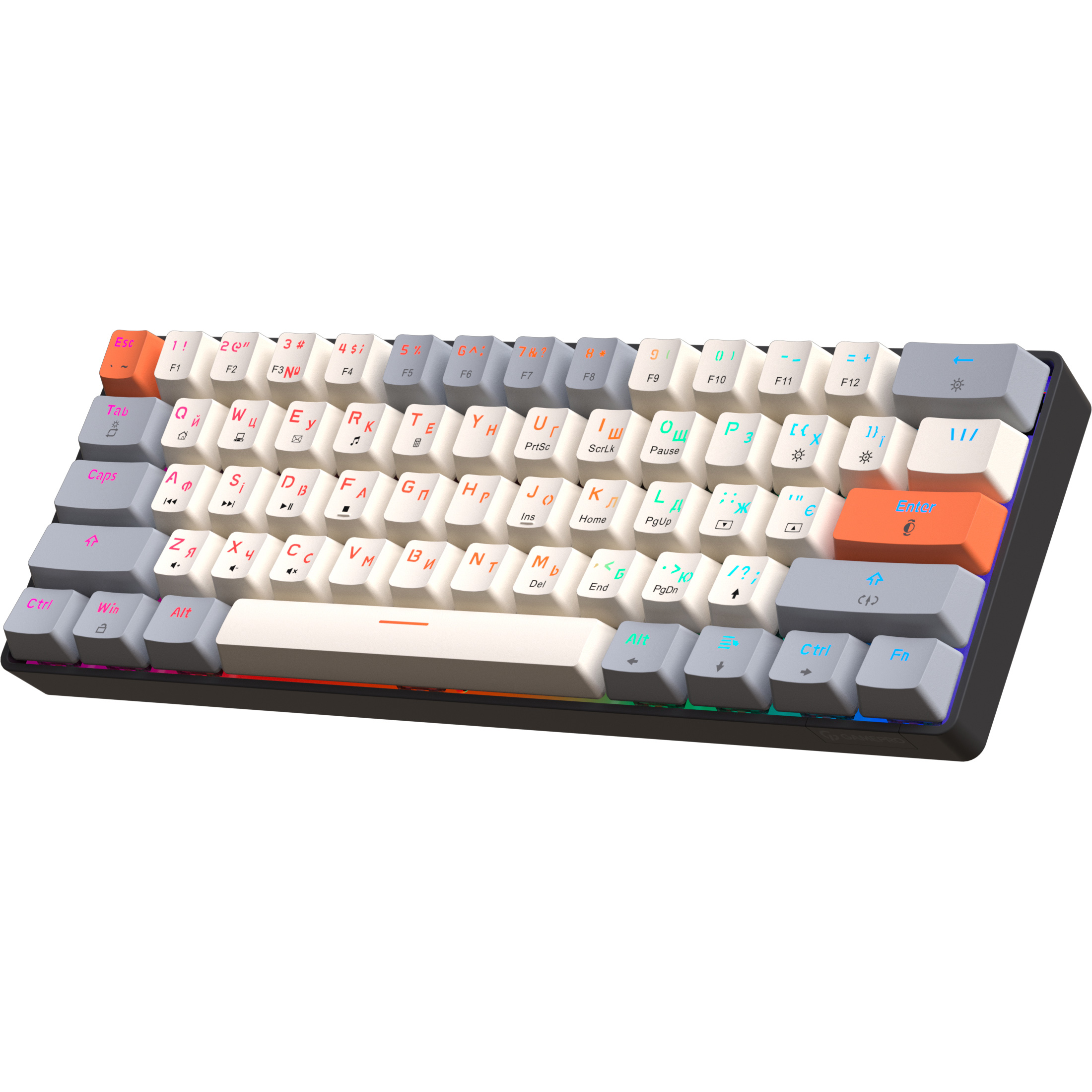 Клавиатура GAMEPRO MK130 V2 Infinity QLAB Sakura Switch Black