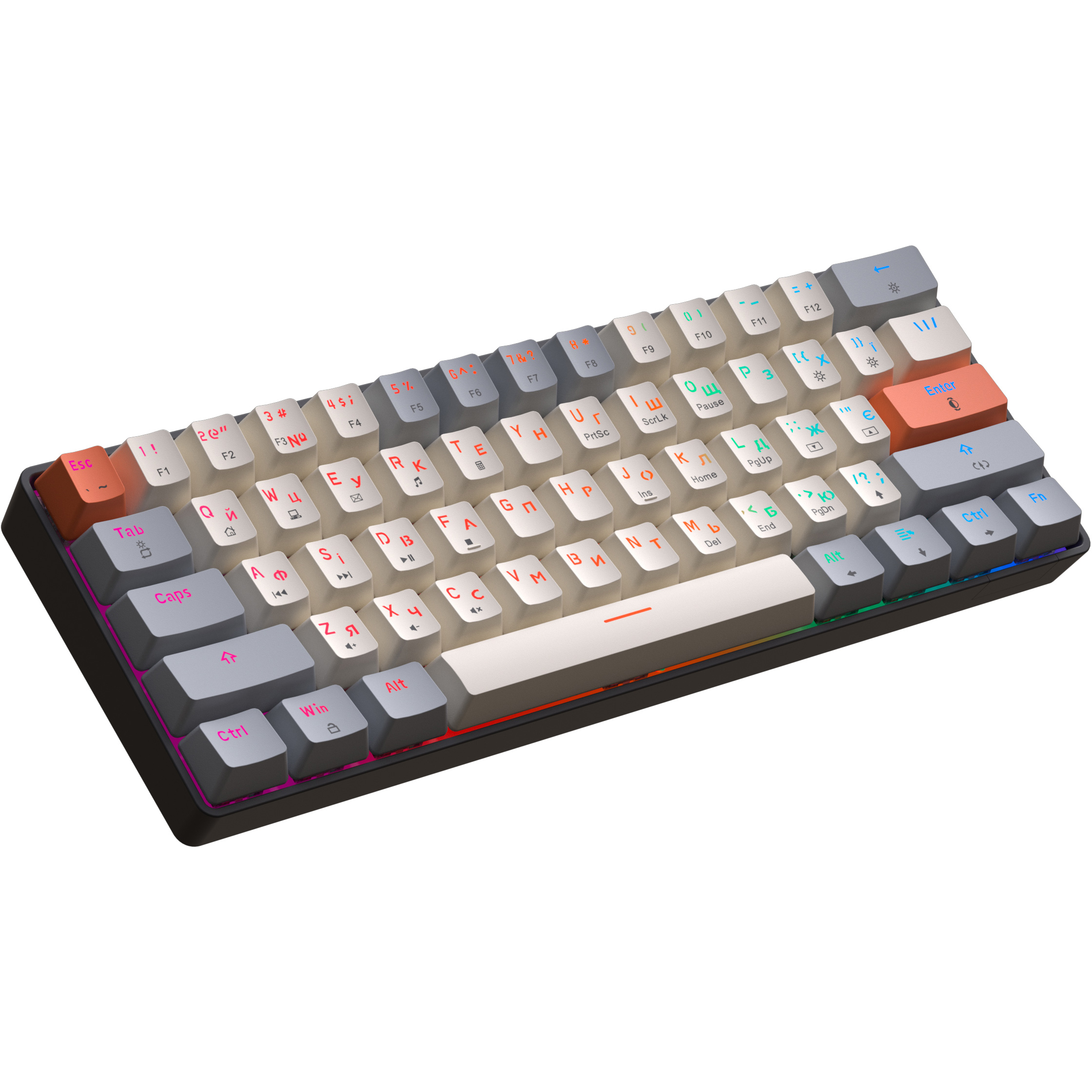 Клавиатура GAMEPRO MK130 V2 Infinity QLAB Sakura Switch Black