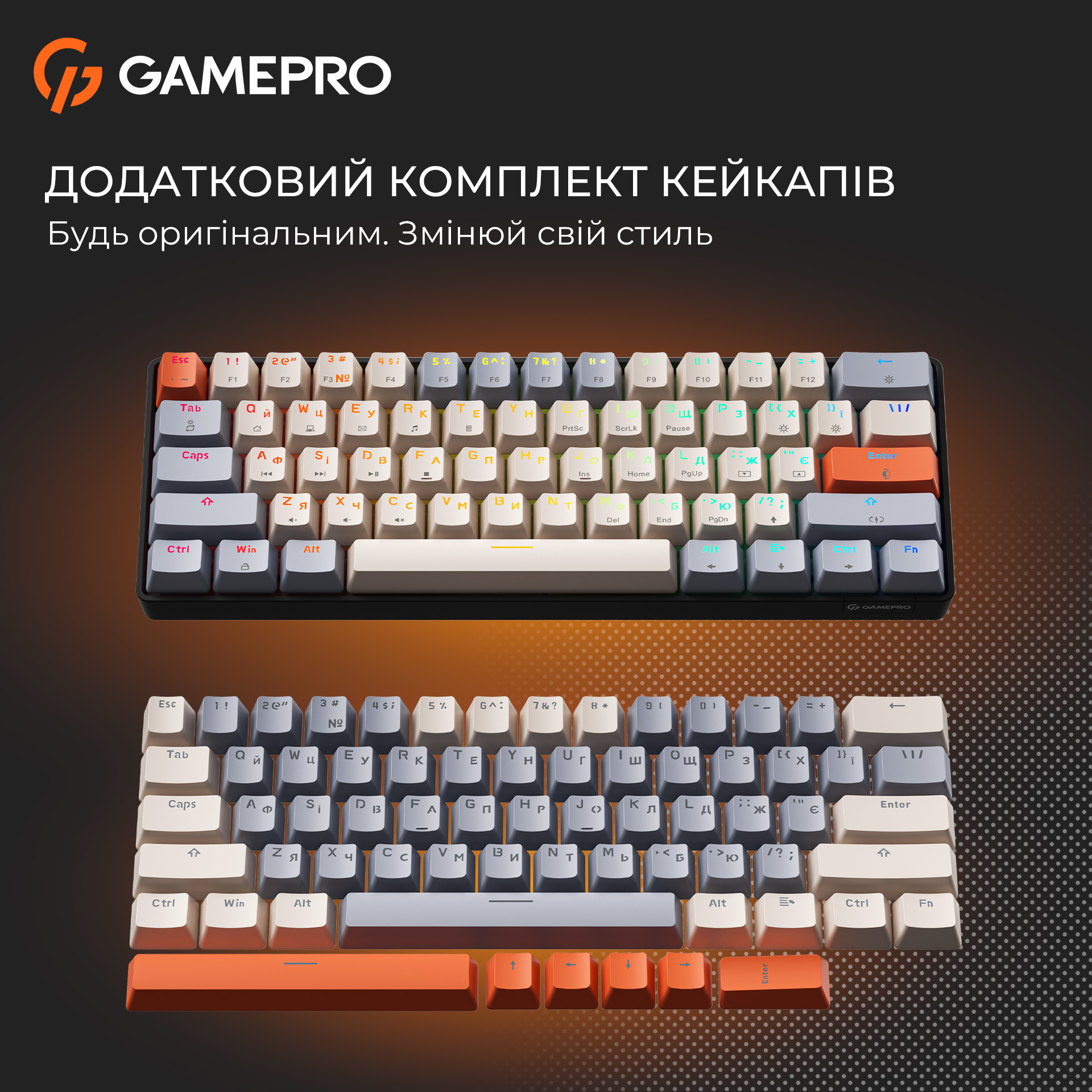 Клавиатура GAMEPRO MK130 V2 Infinity QLAB Sakura Switch Black