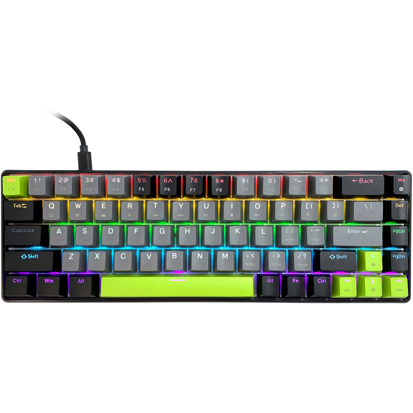 Клавиатура MEDIA-TECH Red Core MX60 Black (MT1260)