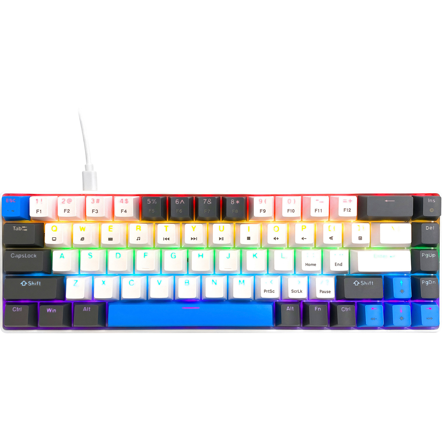 Клавиатура MEDIA-TECH Red Core MX60 White (MT1259)