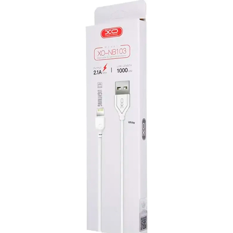 Кабель XO NB103 USB-A to Lightning 1м White