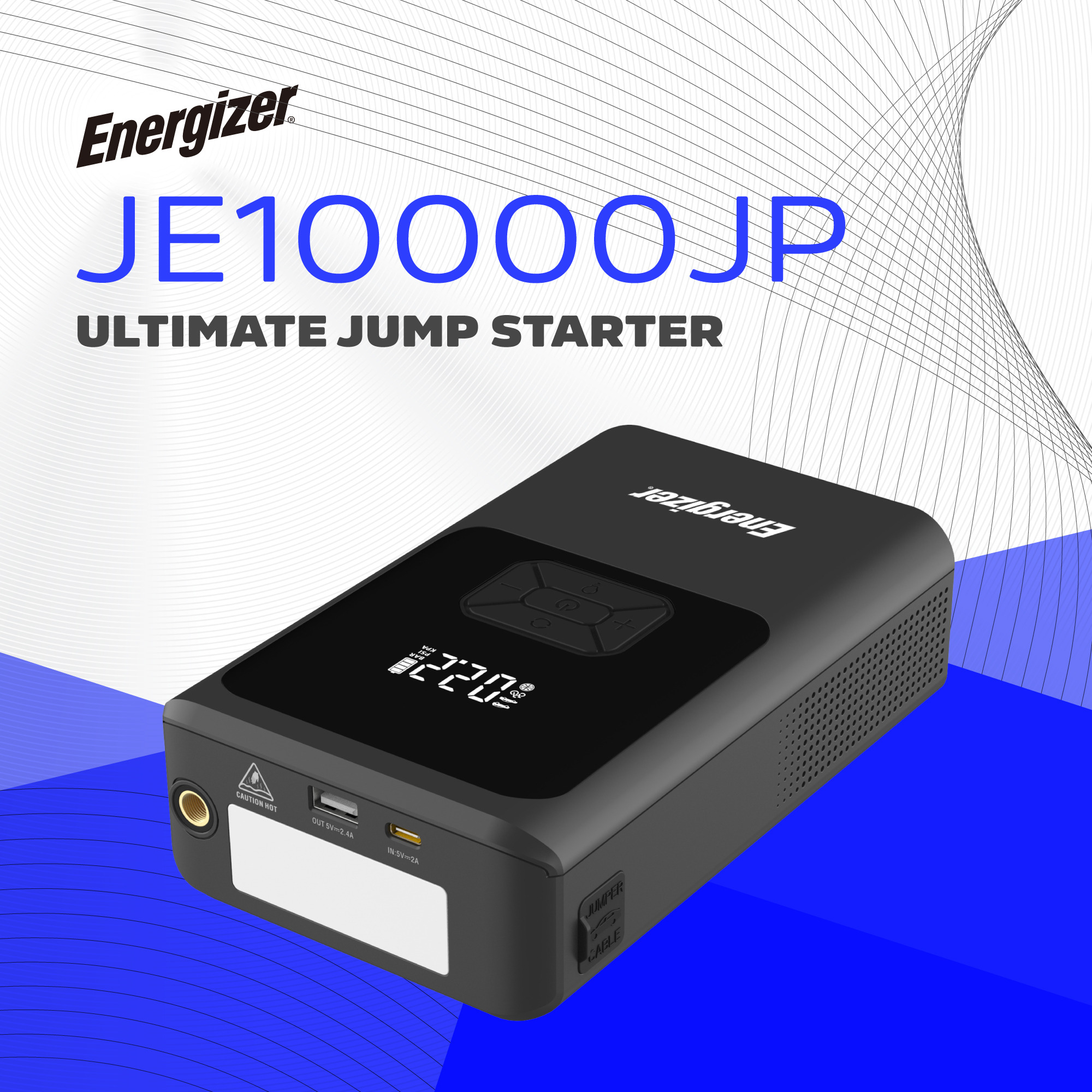 Портативное пускозарядное устройство ENERGIZER JE10000JP 10000mAh