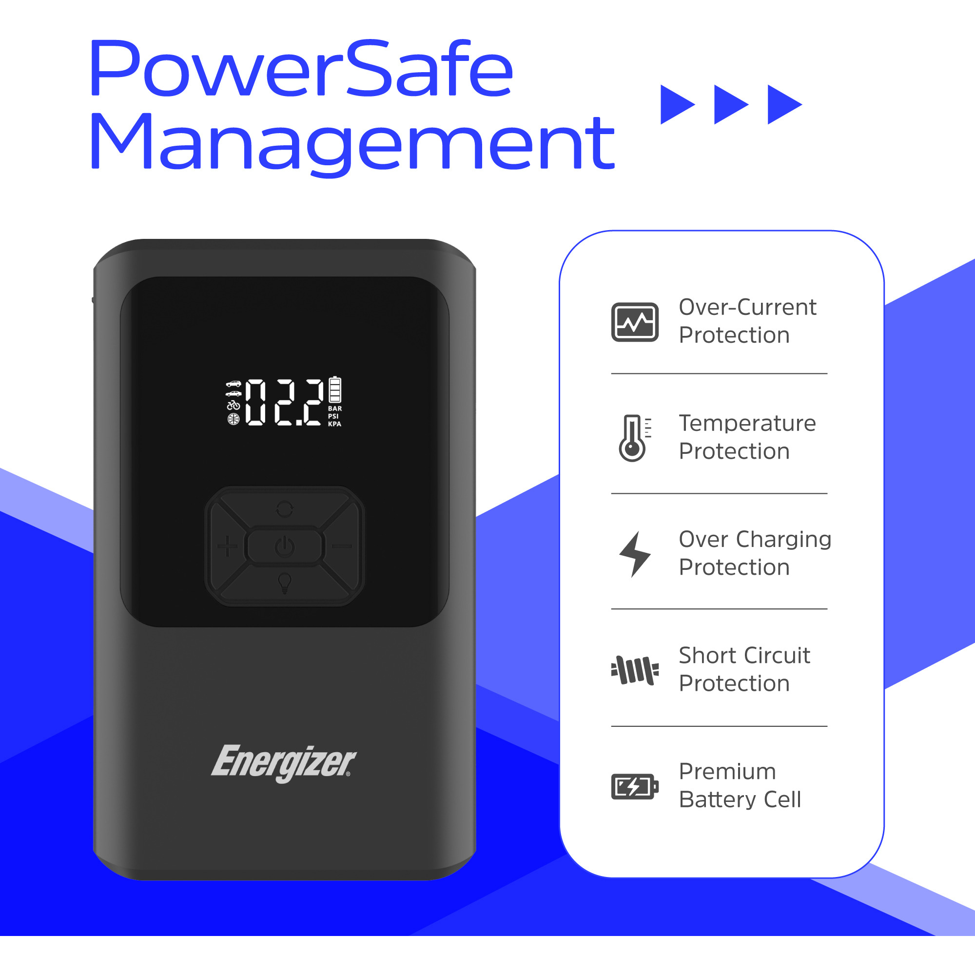 Портативное пускозарядное устройство ENERGIZER JE10000JP 10000mAh