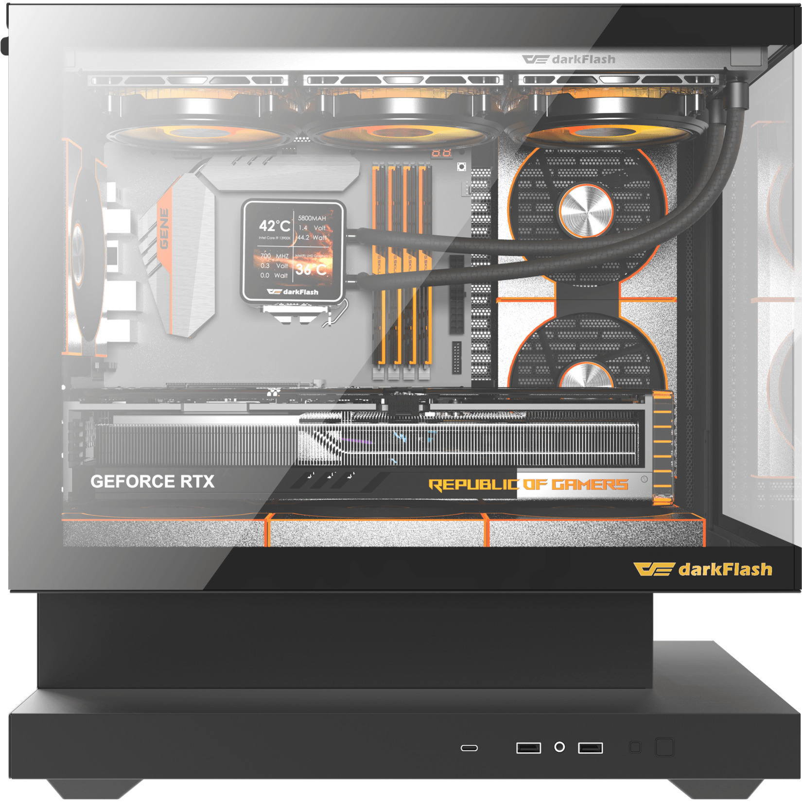 Корпус DARKFLASH Floatron F1 Black