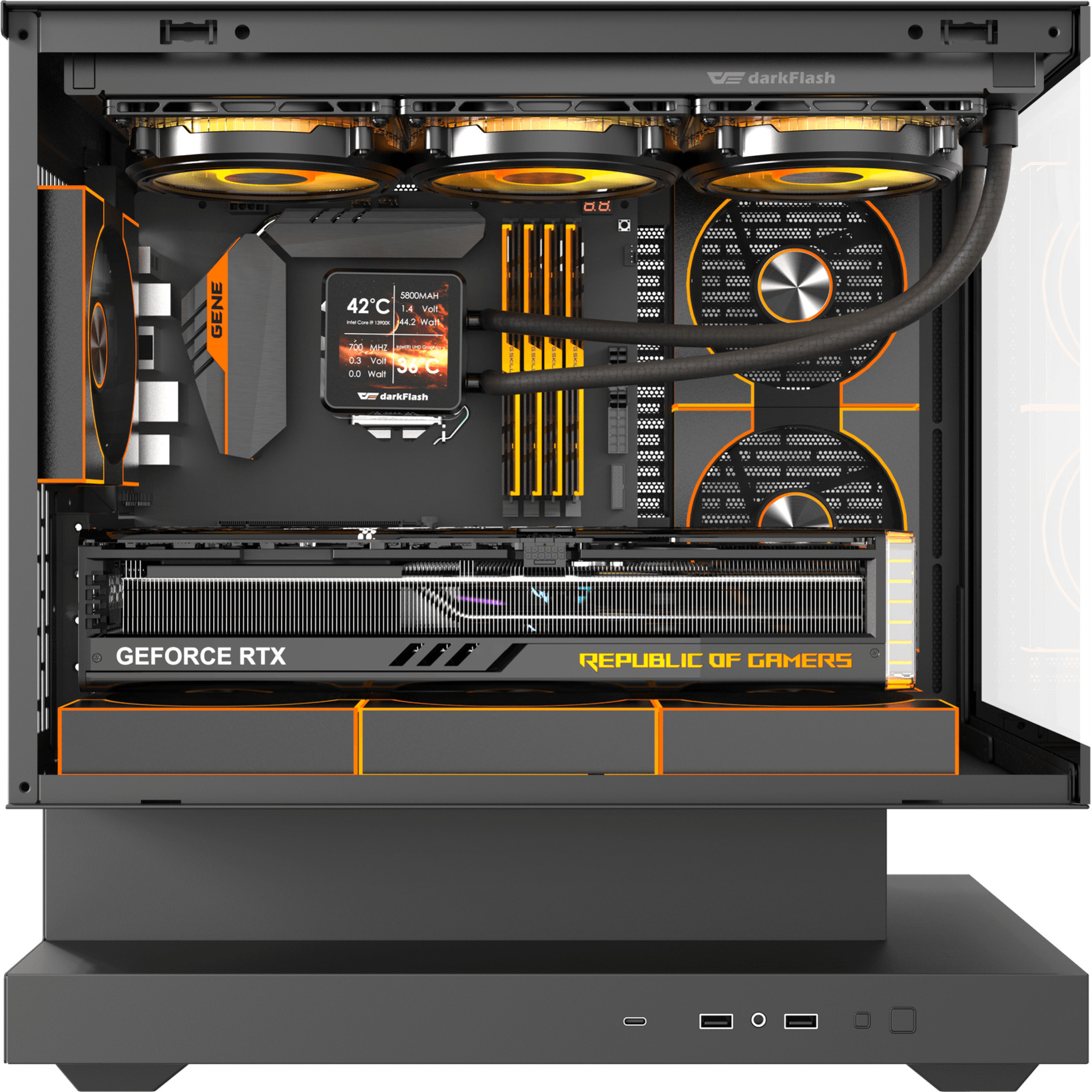 Корпус DARKFLASH Floatron F1 Black