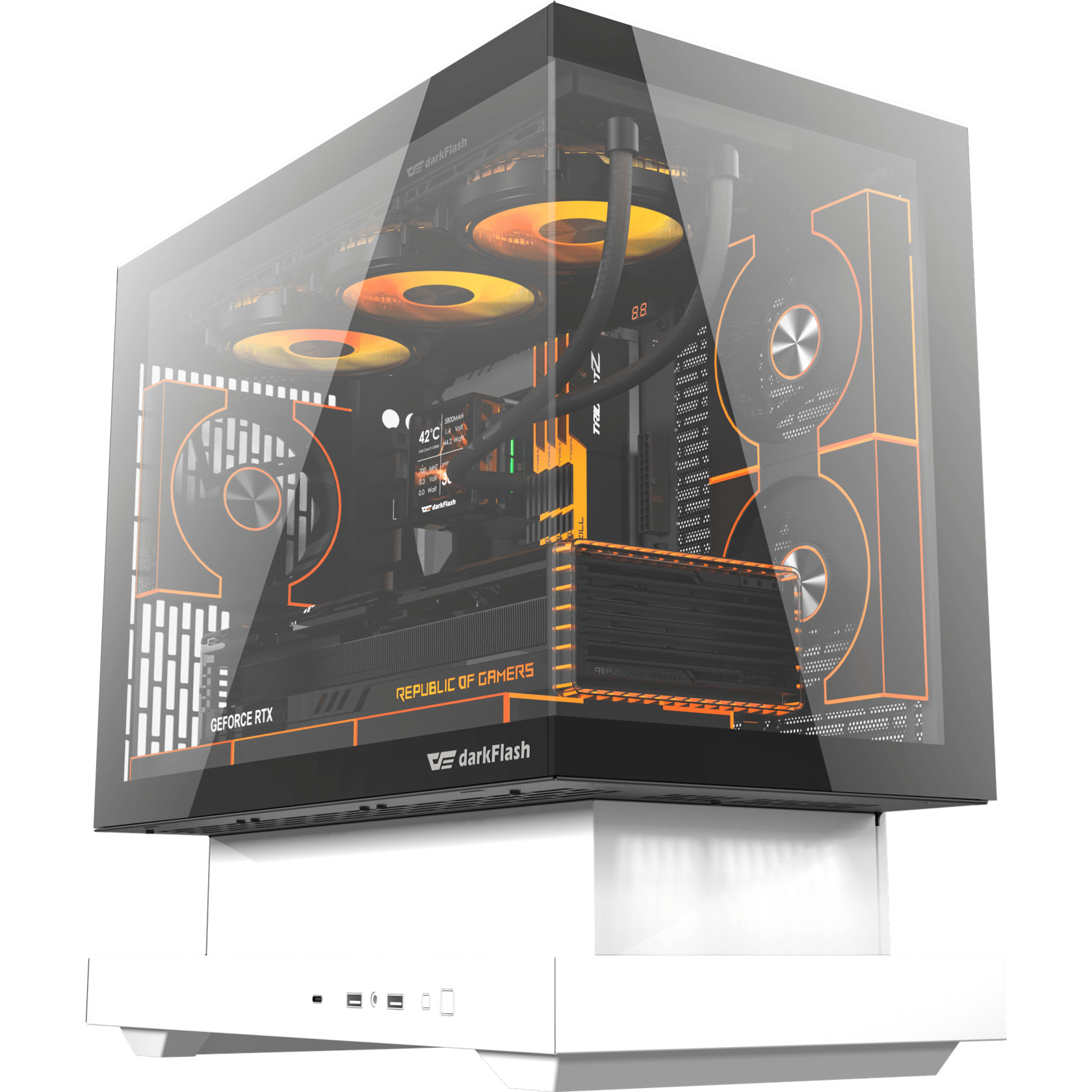 Корпус DARKFLASH Floatron F1 White