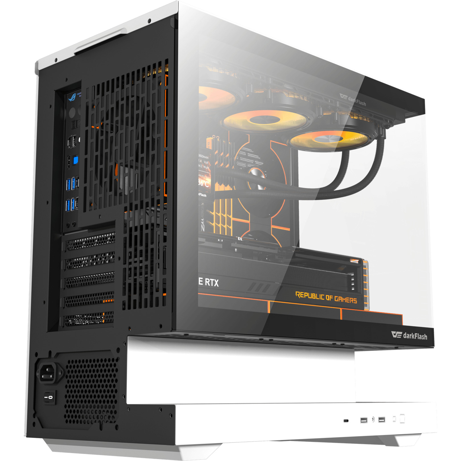 Корпус DARKFLASH Floatron F1 White