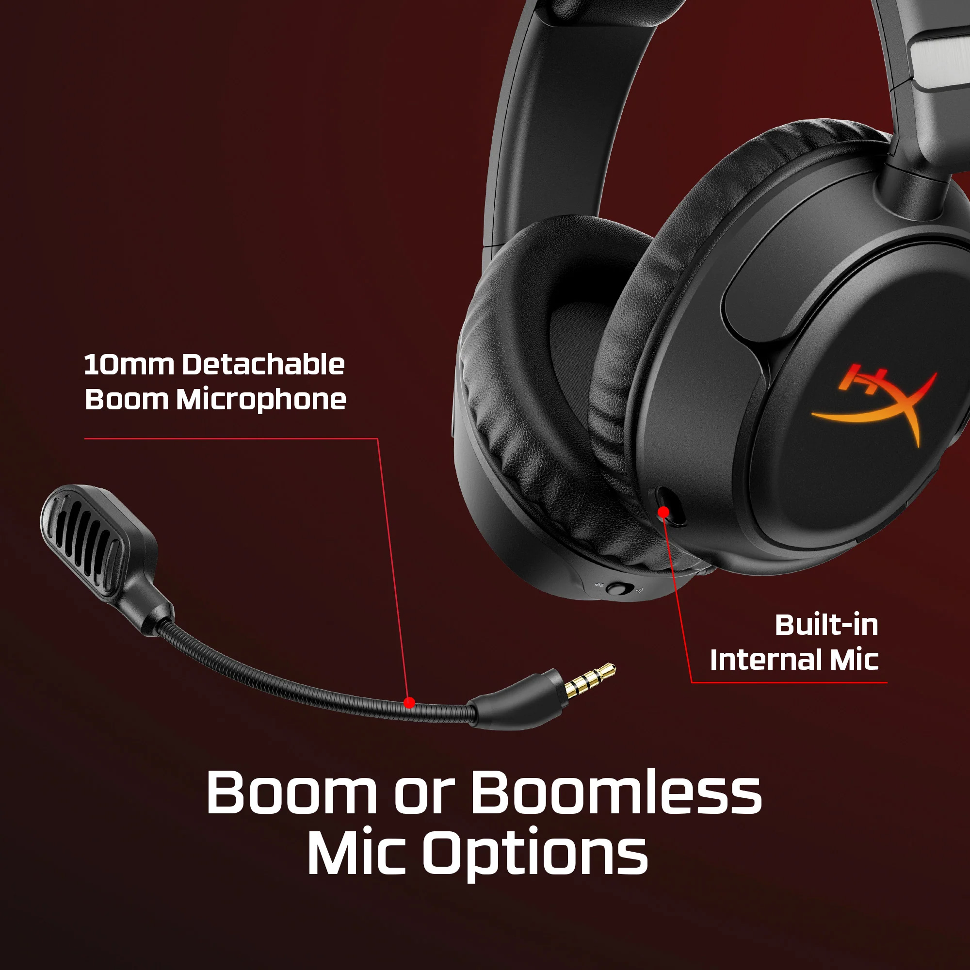 Навушники геймерскі HYPERX Cloud Flight 2 Black (B5VC4AA)