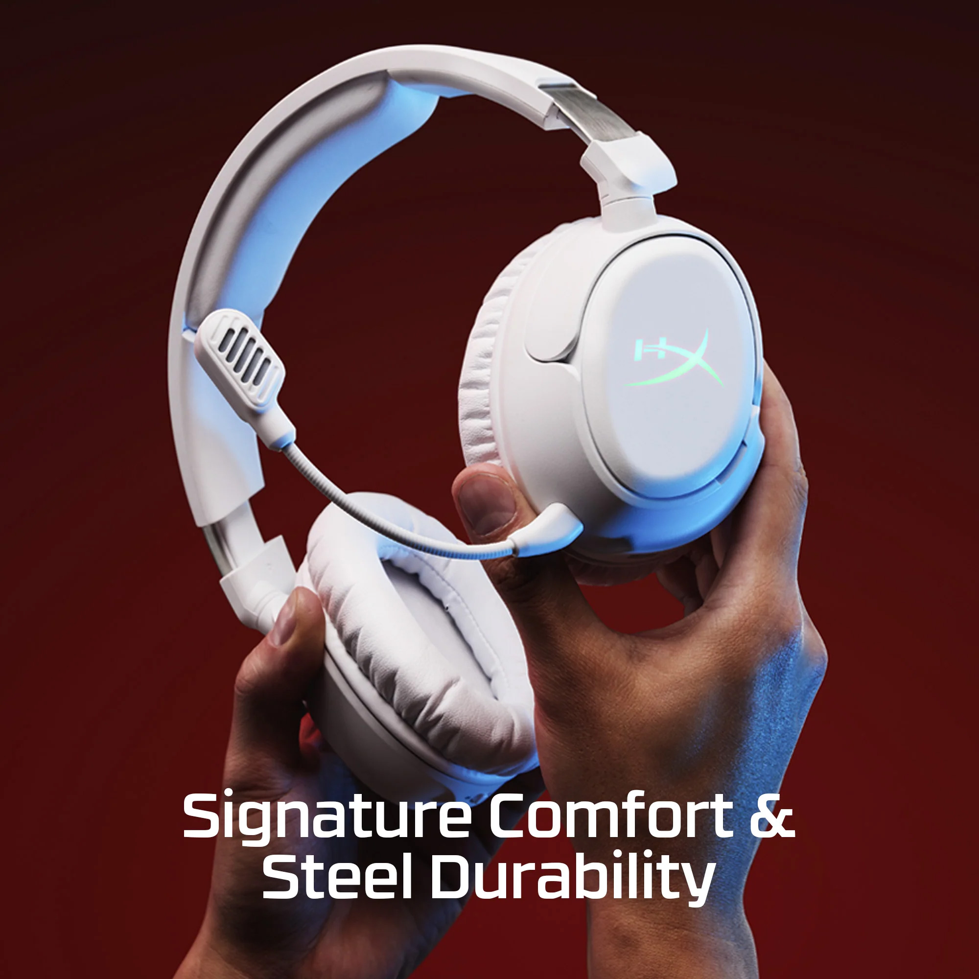 Навушники геймерскі HYPERX Cloud Flight 2 White (B5VC5AA)