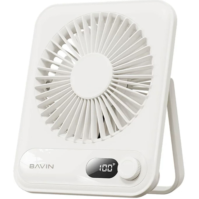 Настольный вентилятор BAVIN Ultra-Thin Portable Mini Desktop Fan White