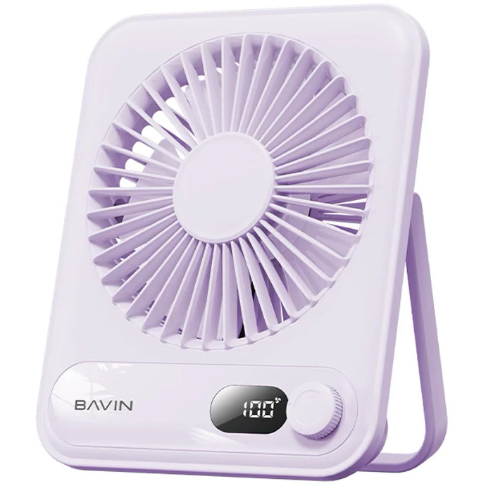 Настольный вентилятор BAVIN Ultra-Thin Portable Mini Desktop Fan Purple