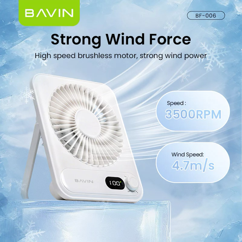 Настольный вентилятор BAVIN Ultra-Thin Portable Mini Desktop Fan Purple