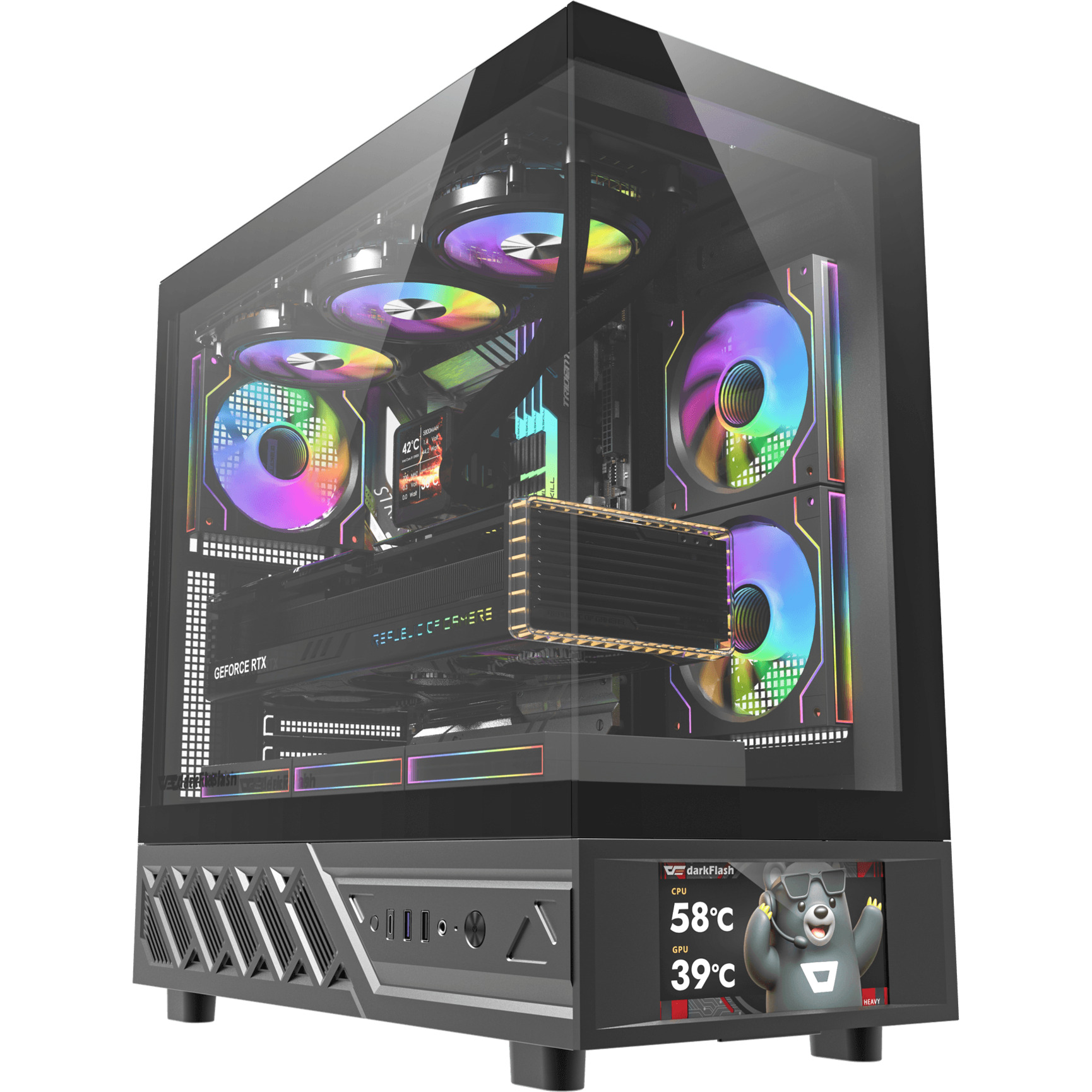 Корпус DARKFLASH DS950V Black
