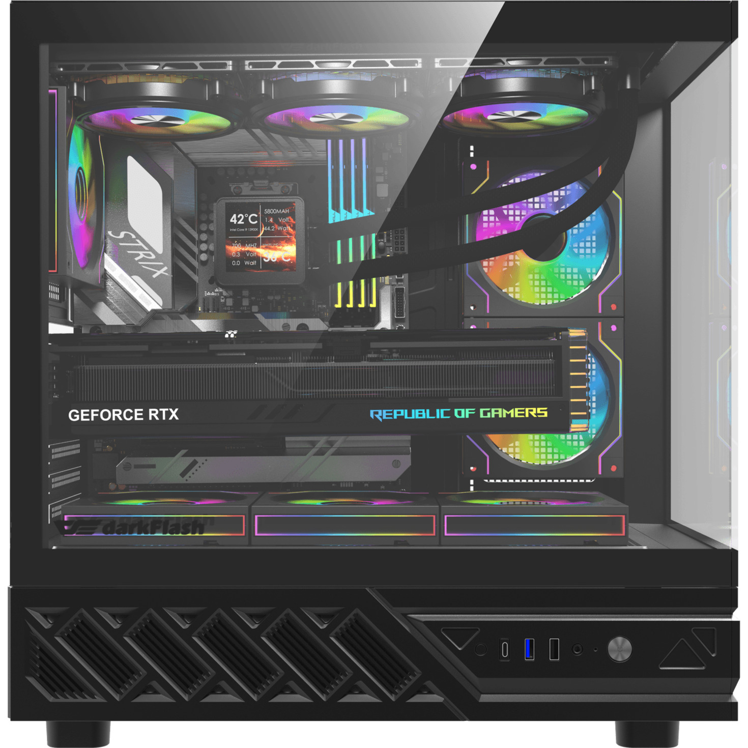 Корпус DARKFLASH DS950V Black