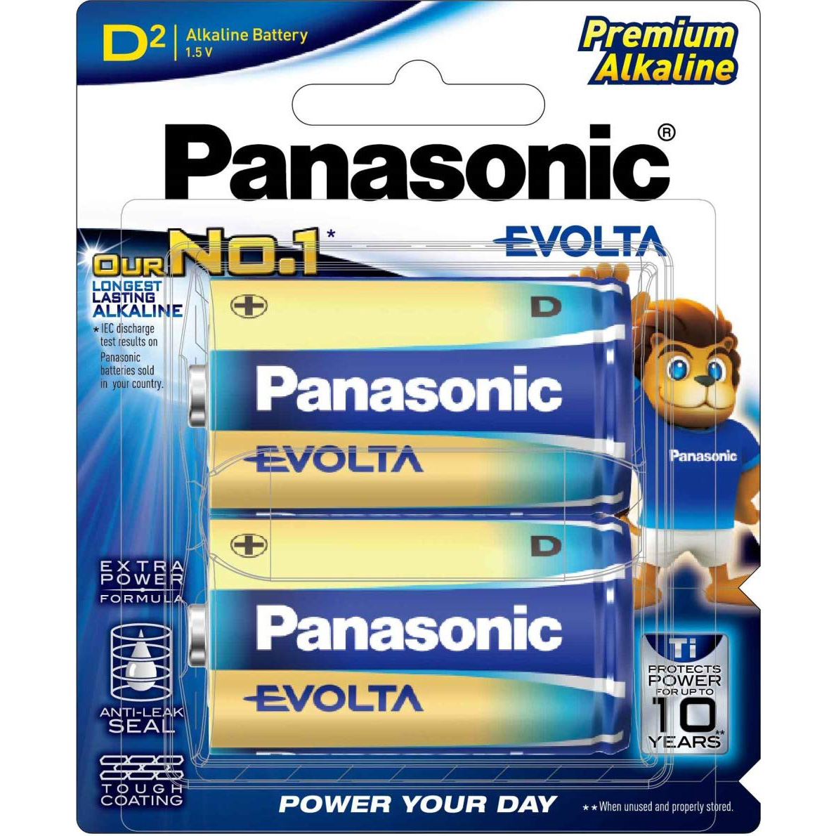 Батарейка PANASONIC Evolta D 2шт/уп (LR20EG/2B)