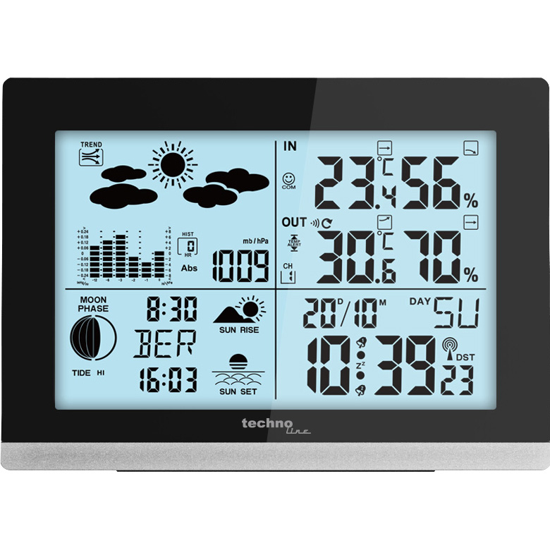 Метеостанція TECHNOLINE WS6762 Black
