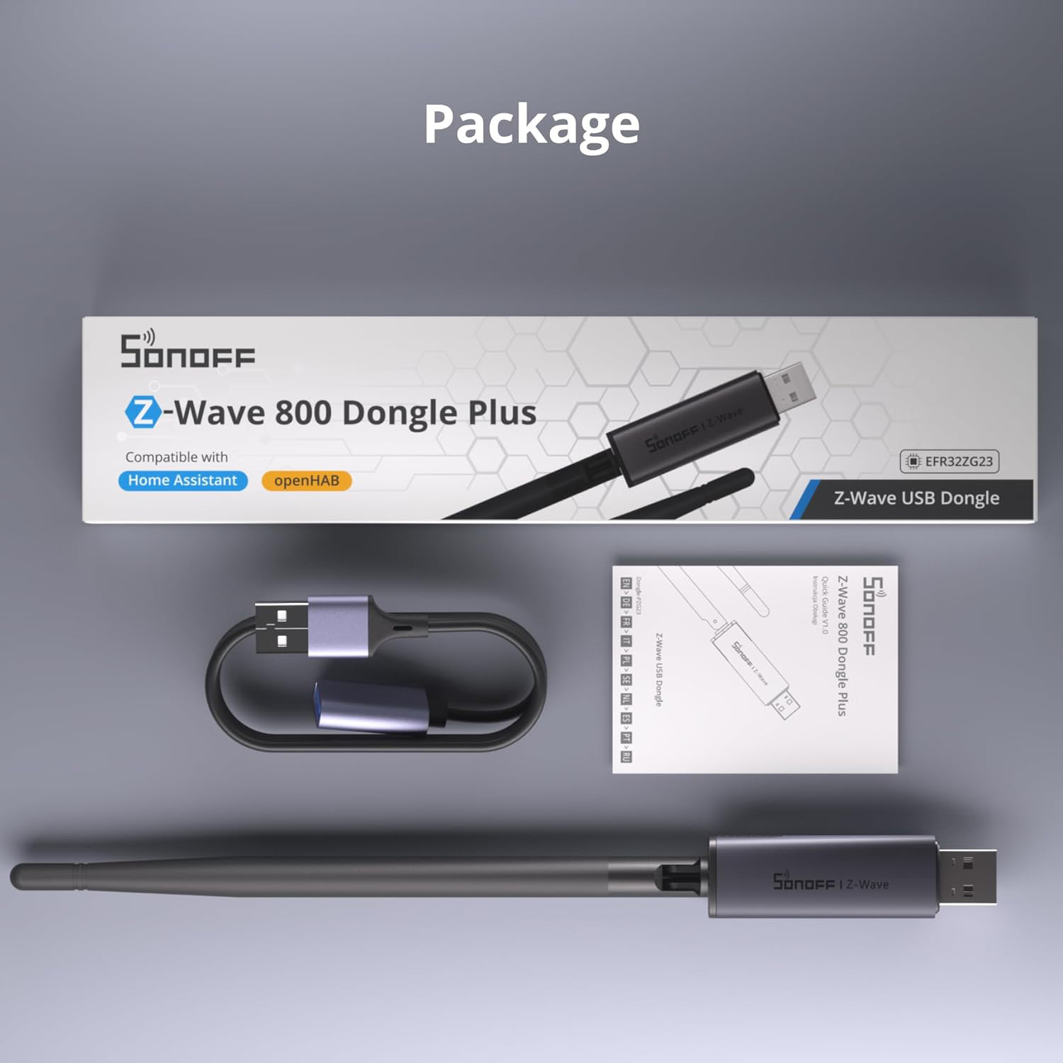 USB-адаптер SONOFF Z-Wave 800 Dongle Plus