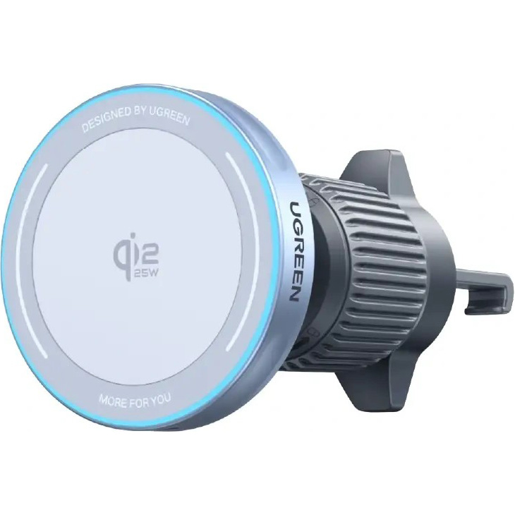 Автодержатель с беспроводной зарядкой UGREEN W758 Qi2.2 MagFlow Magnetic Wireless Car Charger (55967)