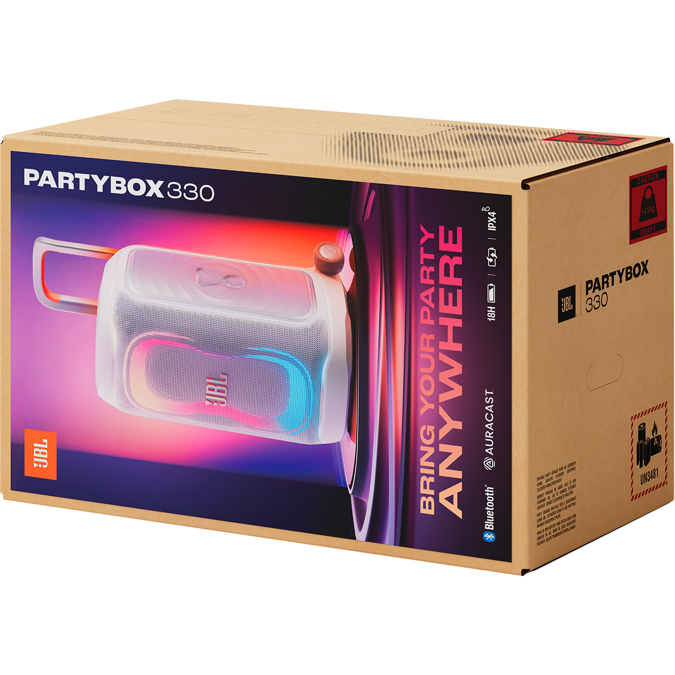 Акустична система JBL Party Box 330 White