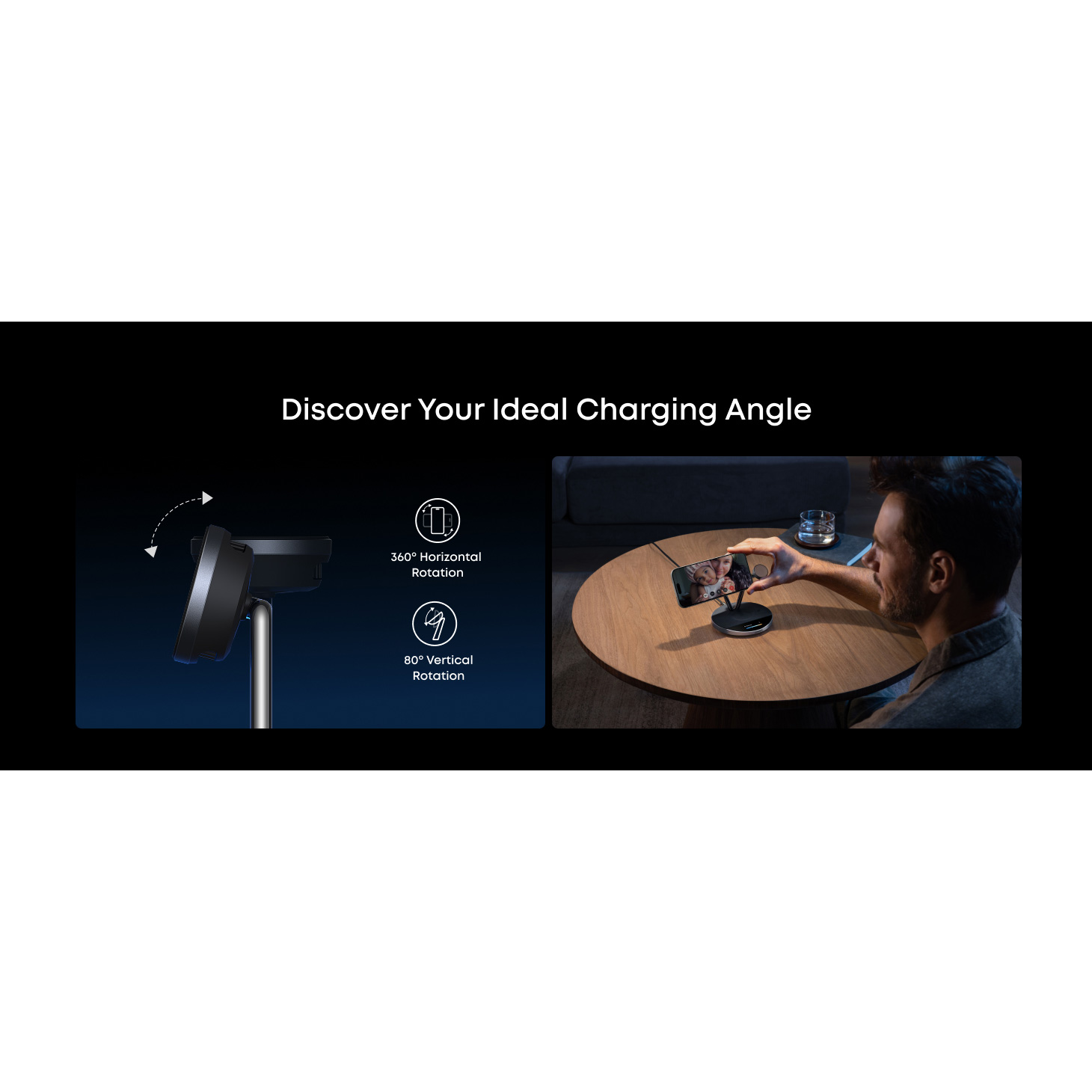 Беспроводное зарядное устройство ANKER Prime Wireless Charging Station 25W 3-in-1 MagGo, AirCool, Dock Black Stone (B25X7G11)