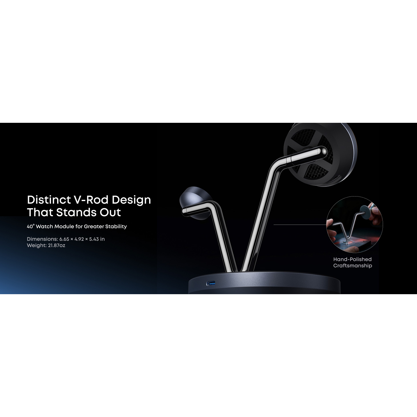Беспроводное зарядное устройство ANKER Prime Wireless Charging Station 25W 3-in-1 MagGo, AirCool, Dock Black Stone (B25X7G11)