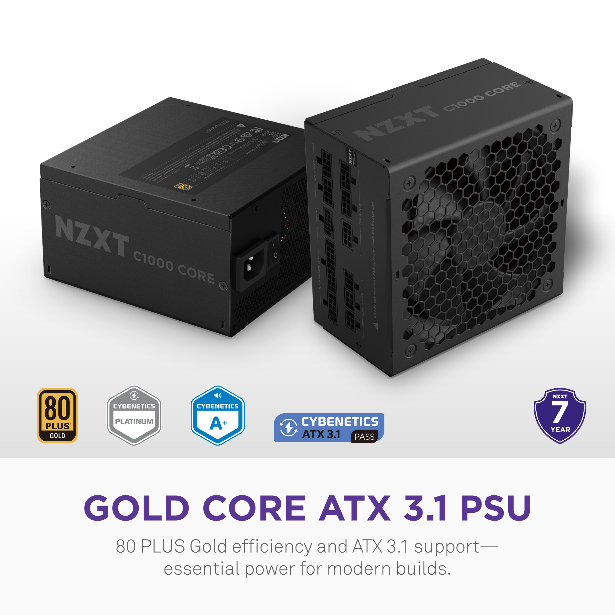 Блок живлення 1000W NZXT C1000 Gold Core (PA-0G3BB-EU)