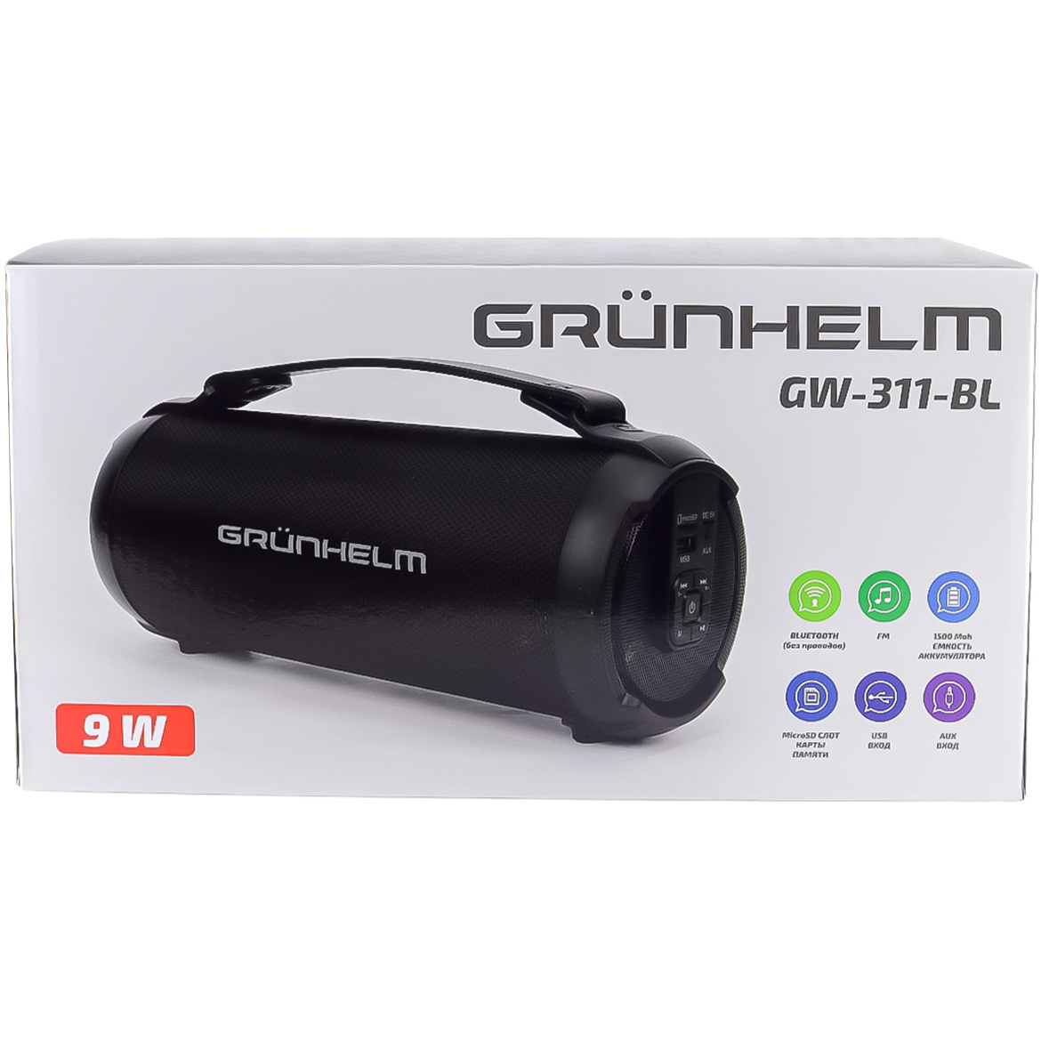 Бумбокс GRUNHELM GW-311-BL