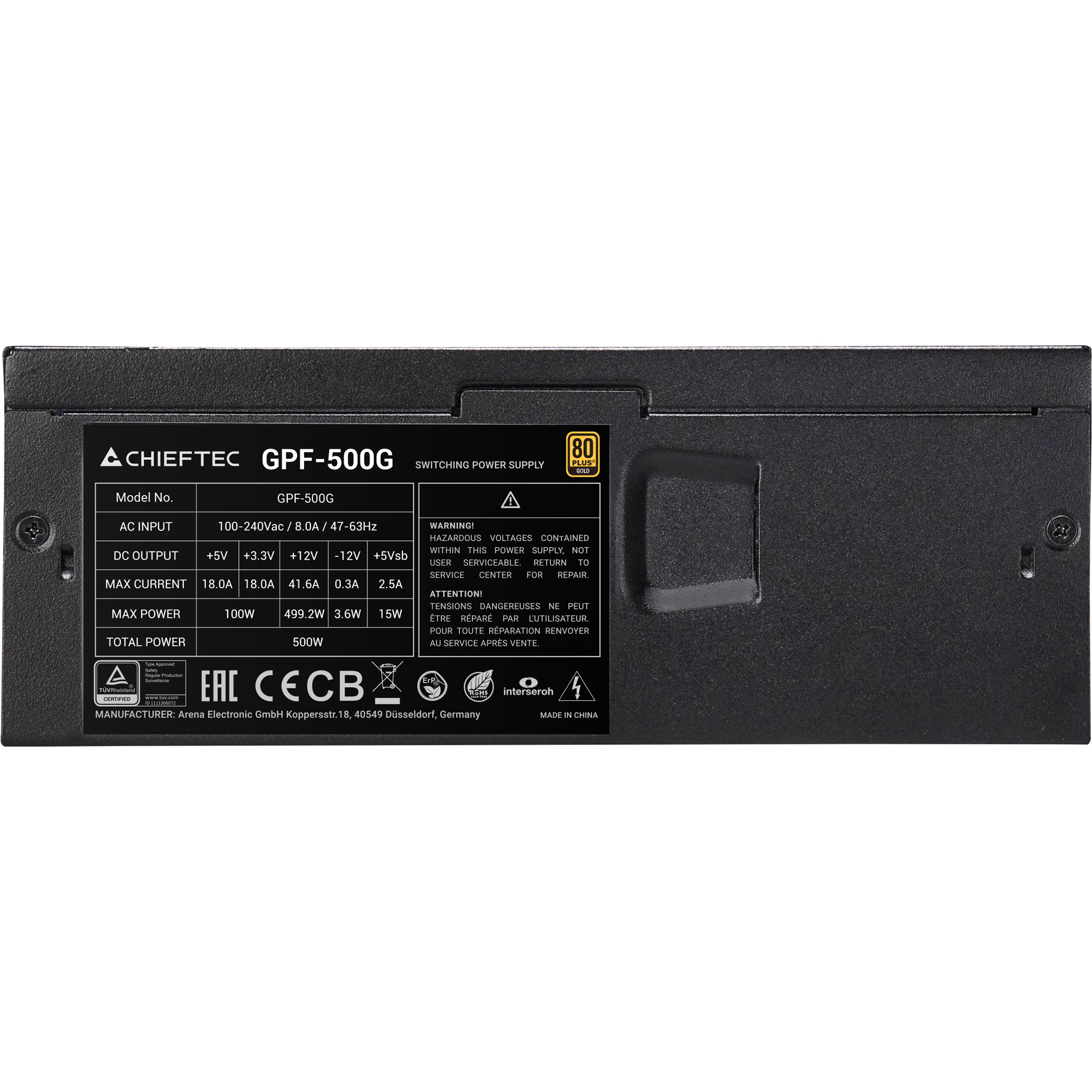 Блок питания TFX 400W CHIEFTEC Smart GPF-500G Bulk