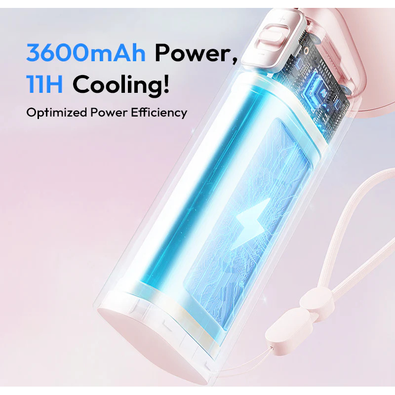 Портативный ручной вентилятор Xiaomi SOTHING Turbo Handheld Fan Engine Slim Apricot White
