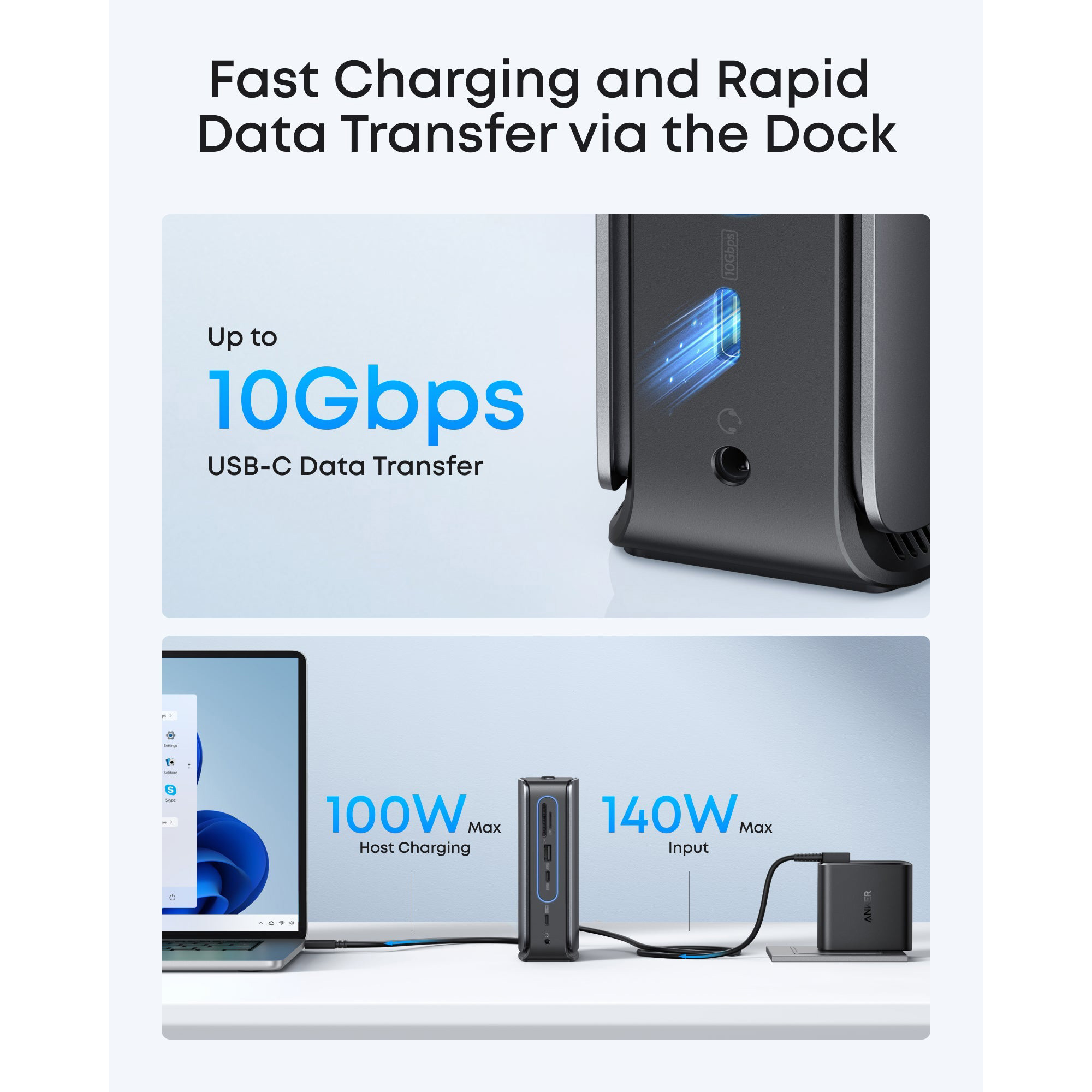 Док-станция ANKER 13-in-1 Nano Docking Station (A83C3311)
