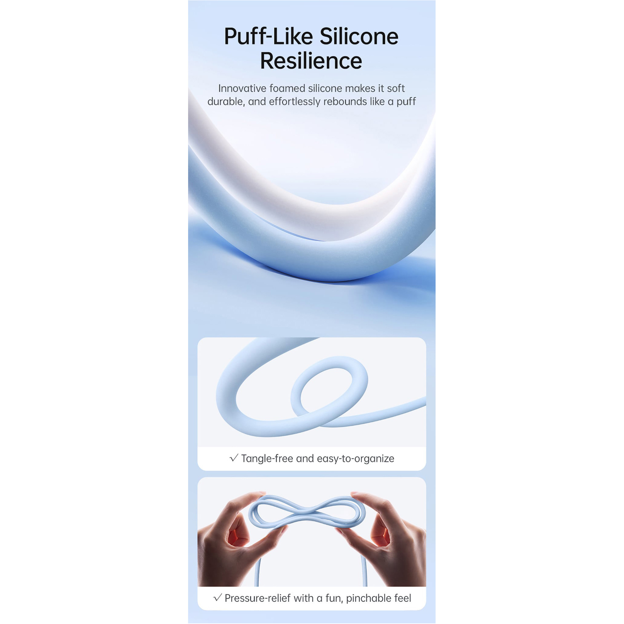 Кабель BASEUS Foamed Silicone USB-A to Type-C PD 100W 1м Black (E0426800)