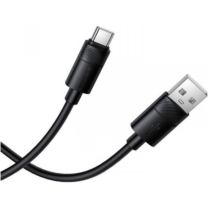 Кабель BOROFONE BX123 Leya USB-A to USB-C 1м Black