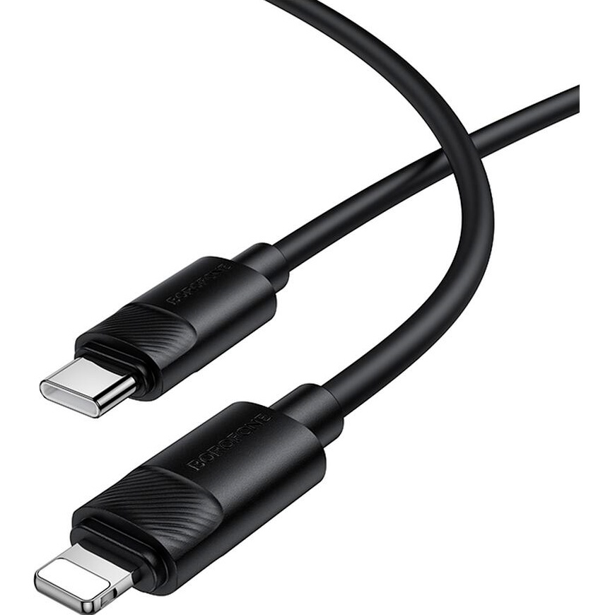Кабель BOROFONE BX123 Leya USB-C to Lightning 1м Black