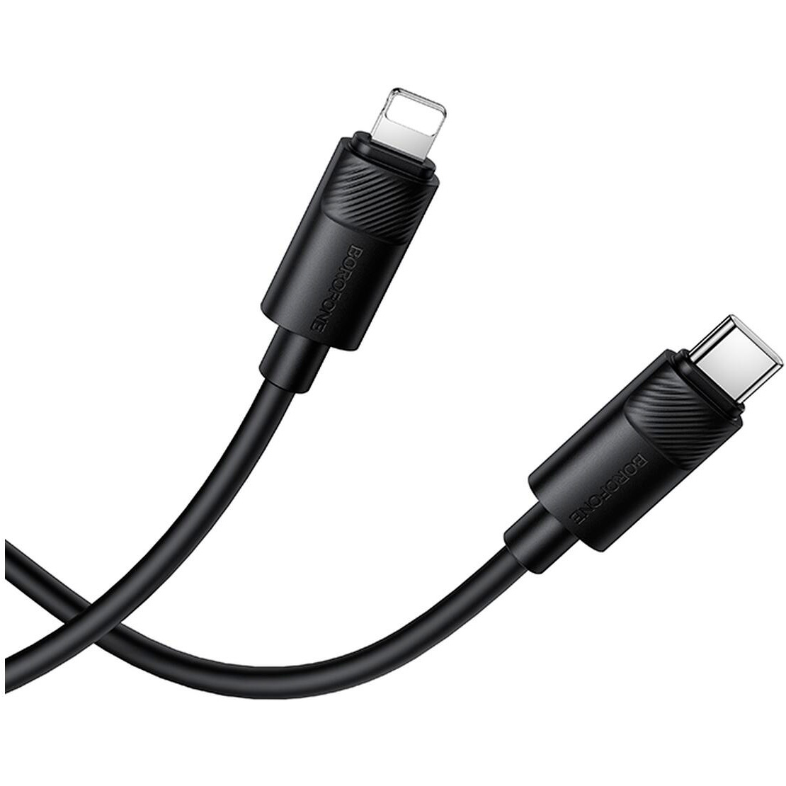 Кабель BOROFONE BX123 Leya USB-C to Lightning 1м Black